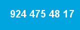 924 475 48 17 924 475 48 17